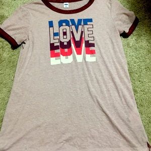 Brand New Old Navy Love Shirt